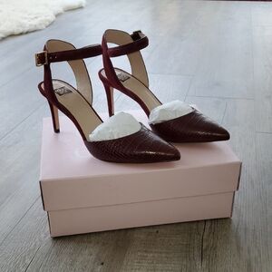 Pino Noir Heels with Ankle Strap